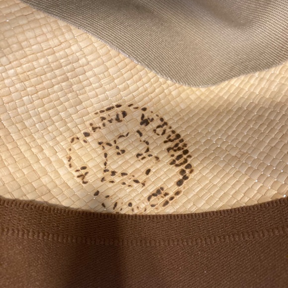 NWOT Goorin Bros Straw Hat with Black Ribbon and Feather in Pin - Picture 7 of 8